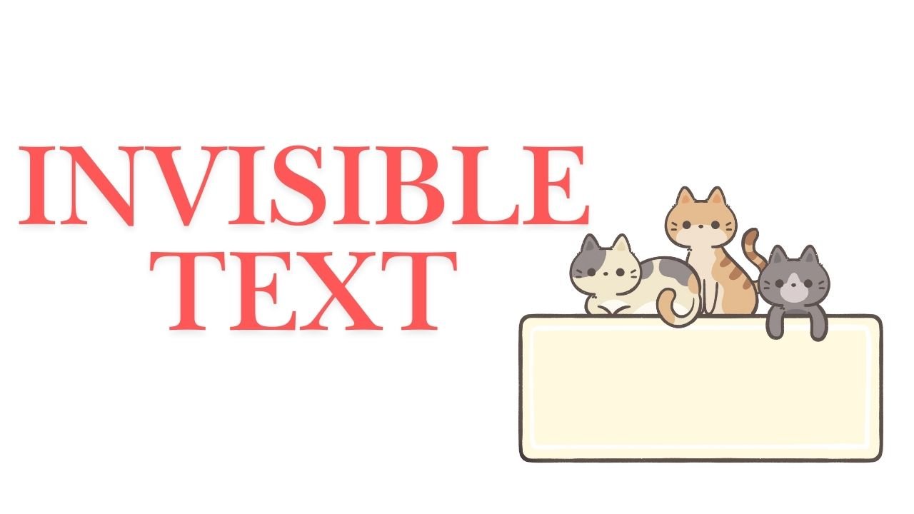 INVISIBLE TEXT Copy and Paste | Invisible Text Character Generator ...