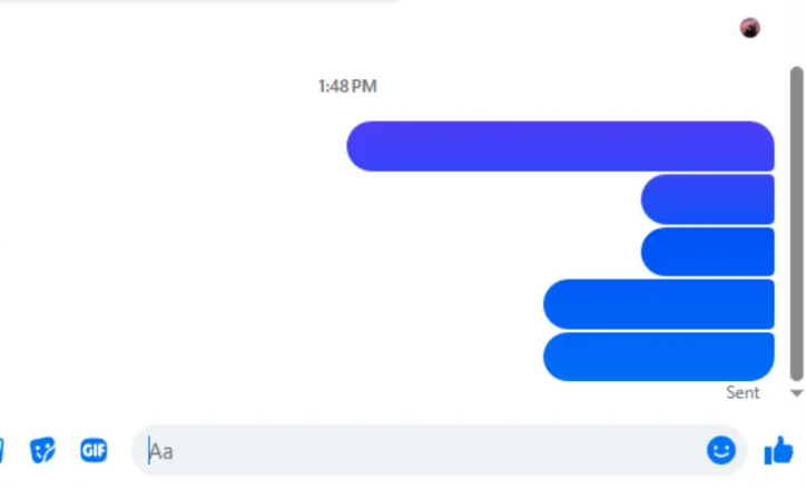 1. Invisible Text on Whatsapp and Massenger