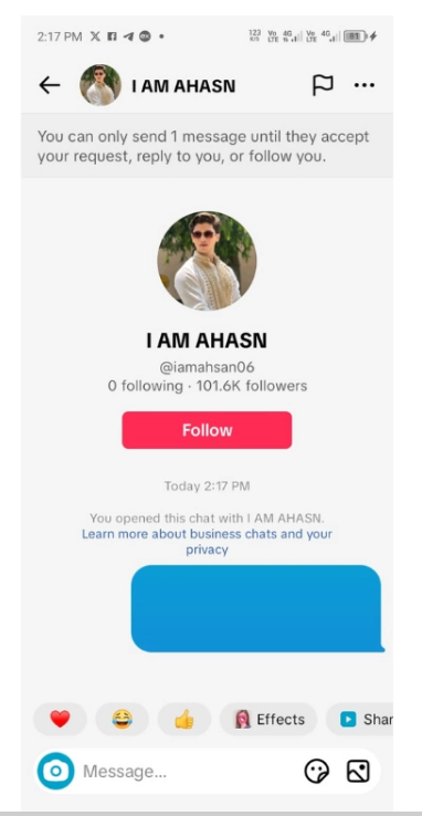 Empty Character on Tiktok